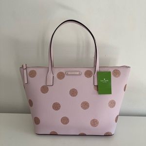 NWT Kate Spade Haven Lane Hani Plum Dawn Dot